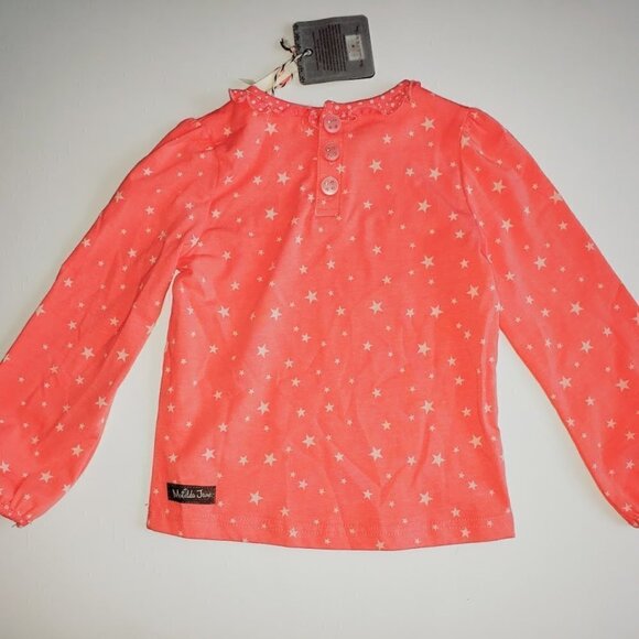 Matilda Jane girl sz 2 orange star Eisley Top - Picture 2 of 3